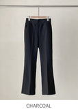 Luaz Banding Mink Brushed Bootcut Slacks