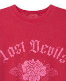 Flower Pigment Oversized Fit Short Sleeve