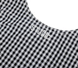 1993 Nylon Applique Check Tote Bag