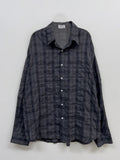 Wrinkle Check Overfit Shirt