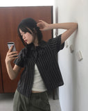 [MADE] Canon Vintage Stripe Short Sleeve Shirt