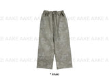 RIPSTOP FLOWER WIDE PANTS