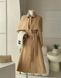 Riffel Cape Flare Long Coat