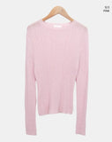 Roez mohair loose fit ribbed knit