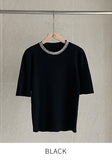 Tilli Pearl Neck Half Length Knit