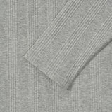 Jireon Half Zip-Up Ribbed Long Sleeve T-Shirt