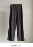 Pitched Pintuck Wide Slacks Pants