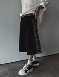 Ruto embroidery Bermuda denim pants