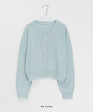 Lucyuni Color Round Knit Cardigan