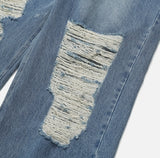 muse wide damage denim pants