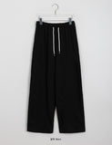 Assoy banding cut wide training pants