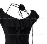 Bloom Corsage Frill Blouse