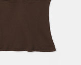 Lina Heartneck Punching Cap Sleeve Shirring Short Sleeve T-Shirt