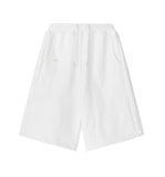 [mnem] pintuck logo bermuda shorts
