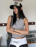 [U-BASIC] Pudding incision round ribbed sleeveless