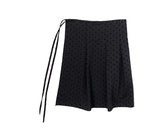 Ponce Dot Wrap Skirt Layered Pants Set