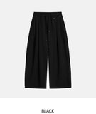 [U-BASIC] Huz D-ring Pintuck Balloon Sweatpants
