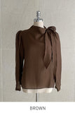 Lobuldi Satin Tie Blouse