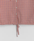[BAONHAUS] Ryugeto Summer Check Short Sleeve Hood Shirt