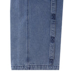 Cutout Zipper Cargo Two-Way Denim Pants