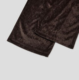 Melts velvet pintuck wide banding pants