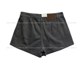 Denzel Cutting Pleats Cotton Pantskirt