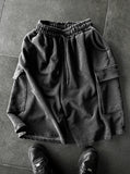 Pigment Silver Charcoal Bermuda Training Pants