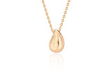 Champagne Full Moon Silver Mary Bowl Necklace