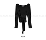 BOAT NECK STRAP LONGSLEEVE