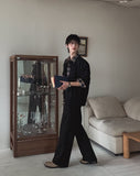 Met Bocashi Bellbottom Wide Slacks