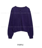 Socky Round Knit Cardigan