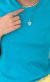 SWIRL HEART NECKLACE