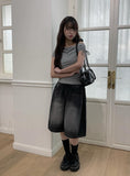 Hetty Side Pintuck Snap Bermuda Pants