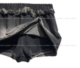 Denji unbalanced denim mini skirt