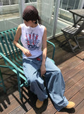 U.S.A CRINKLE SLEEVELESS