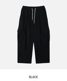 Pona Pintuck Washed Diagonal Cargo Pants