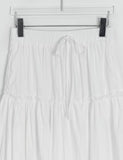 Lehiji Banding Check Balloon Long Skirt