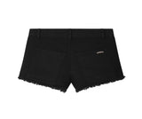 [mnem] Fringe Wash Shorts