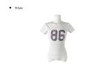 Conde 86 Number Lettering Slim Fit Short Sleeve T-Shirt