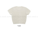 BOUCLE SHORT-SLEEVE CARDIGAN