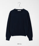 Meldig cashmere color round knit