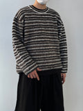 Mohair Heavy Stripe Knit