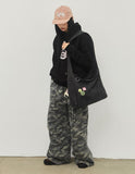 Cotton Canvas Badge Cross Bag