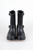 buckle half rain boots