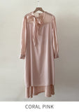 Enabel Chiffon Tie Bustier Flare One Piece