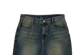 Thyssen Washing Denim Wide Pants