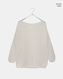 Ritz Boatneck Loose Fit Long Sleeve Long Knit
