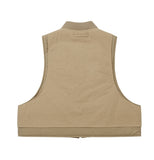 Layered Padded Zip Up Vest