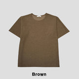 Philip U-neck knit short sleeve T-shirt
