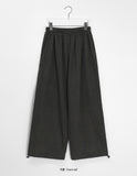 [BAONHAUS] Tsutaki Leopard String Wide Banding Pants